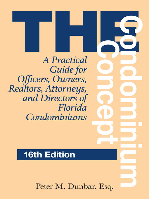 Title details for The Condominium Concept by Peter M. Dunbar - Available